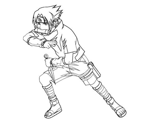 Sasuke Coloring Page Picture Free Printable Coloring Home