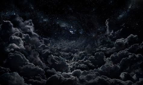 Fondos De Pantalla Monocromo Noche Cielo Nubes Luz De La Luna