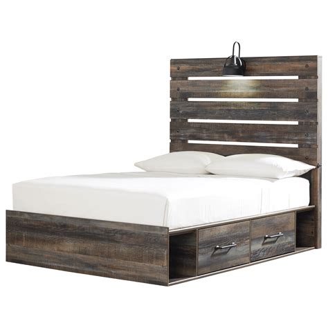 Signature Design By Ashley Drystan Rustic Full Storage Bed With 4