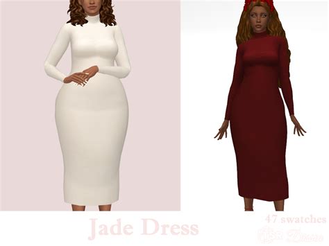 Dissia Jade Dress 47 Swatches Base Game