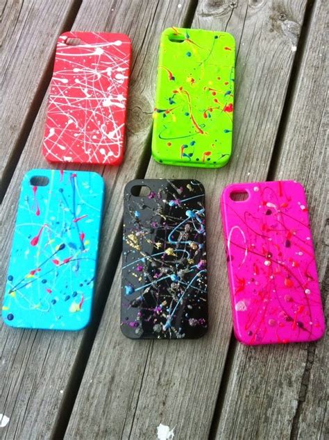 3 decorating your case with nail polish. Phone Case Ornament With Red Nail Polish. How to decorate ...