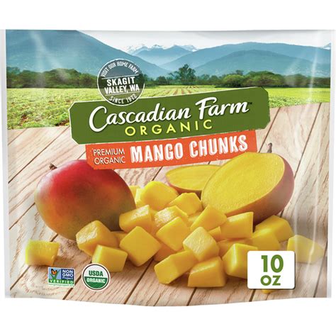Cascadian Farm Organic Mango Chunks Premium Frozen Fruit Non Gmo 10