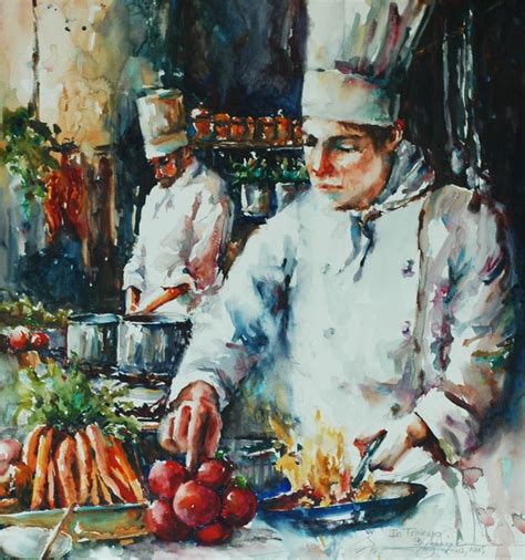 Chefs Bev Jozwiak Watercolor Artists Watercolor Artist Artist