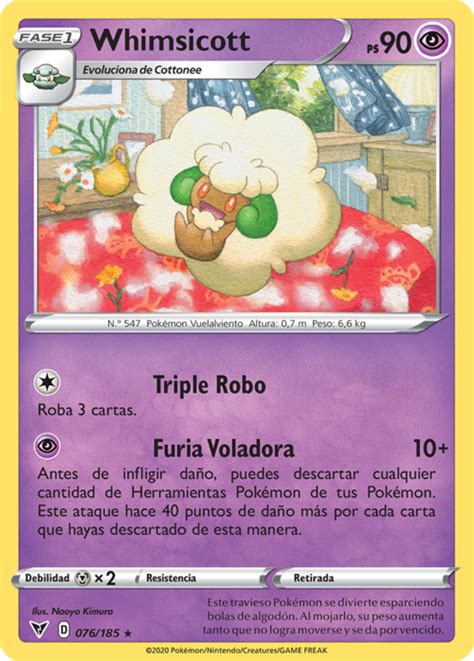 Whimsicott Voltaje Vívido Tcg Wikidex La Enciclopedia Pokémon