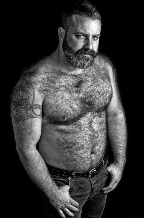 Hairy Daddy Bear Beards Going Grey Men Ink Photography Men Pinterest