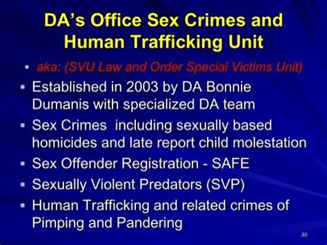 Da’s Office Sex Crimes