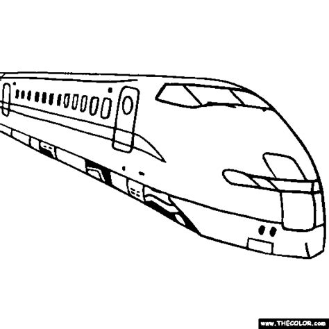 How old do you have to be to color a turning train? High Speed Train Coloring Page | Color Trains | Train ...