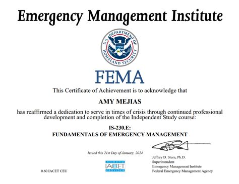 Certificates And Trainings Amy Mejias