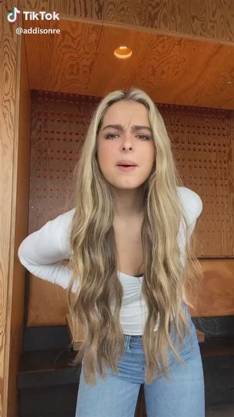 Addison Rae Tik Tok Video In 2022 Blonde Hair Hairstyles With