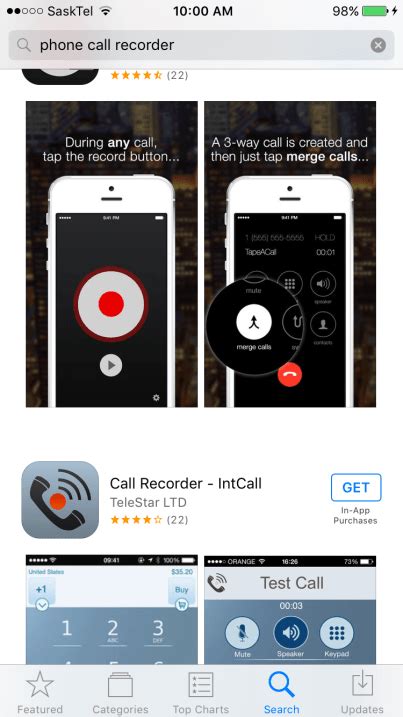 While all call recording software might seem similar on the surface, what app you decide to use can make a difference in terms of recording quality the free iphone and android versions of tapeacall will allow you to listen to up to 60 seconds of your recorded phone call but will require an upgrade. How To Record a Phone Call on the iPhone