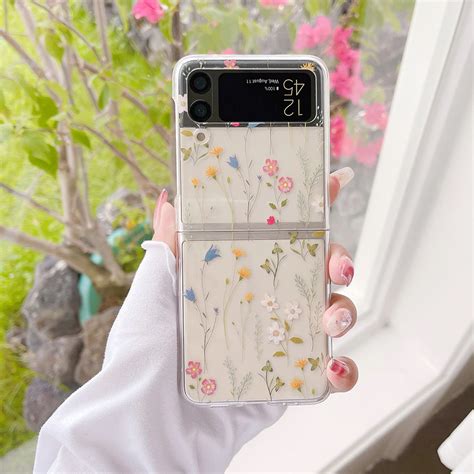 Cute Flowers Case For Samsung Galaxy Z Flip 4 Galaxy Z Flip 4 Case