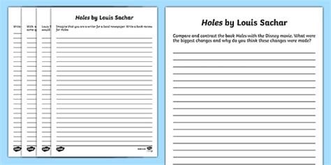 Holes Worksheets Free Printable Printable Word Searches
