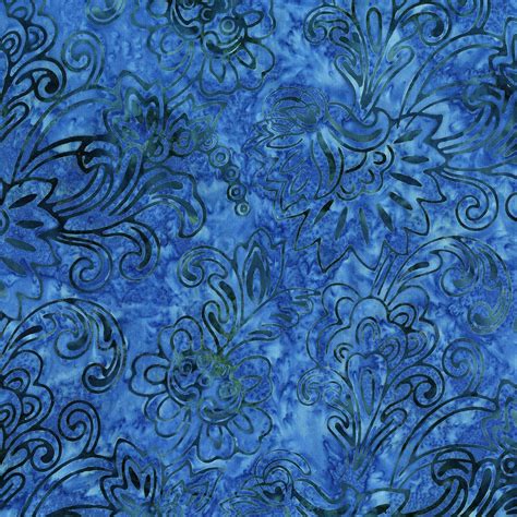3284 005 Malam Batiks V Jacobian Dark Blue Batik Fabric Rjr Fabrics