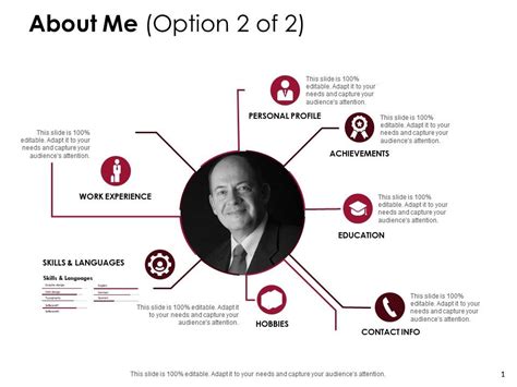About Me Personal Profile D214 Ppt Powerpoint Presentation Infographic