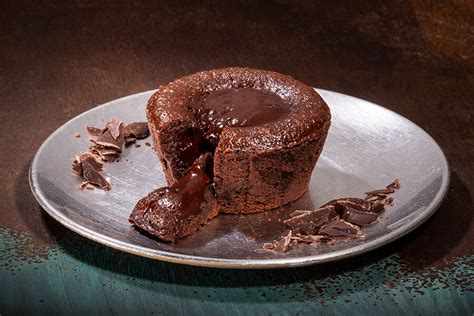 Schokoladenkuchen mit flüssigem Kern