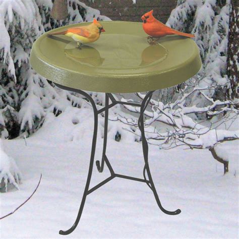 Birds Choice Pedestal Heated Bird Bath
