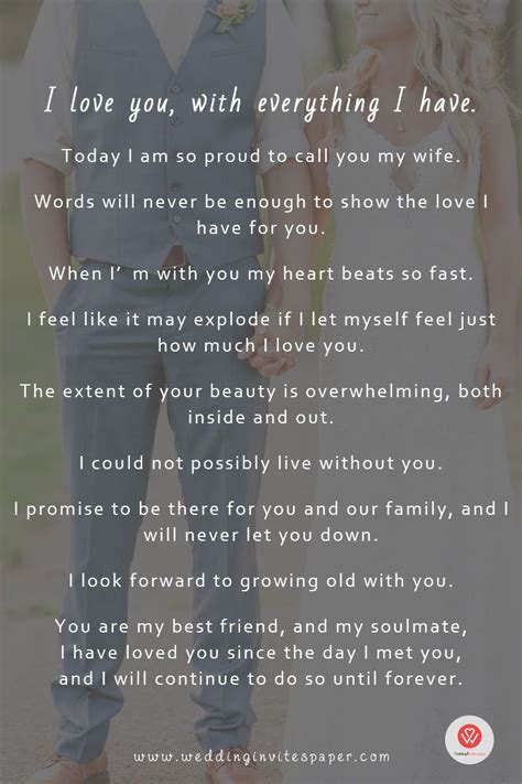 23 Writing Wedding Vows Groom Examples
