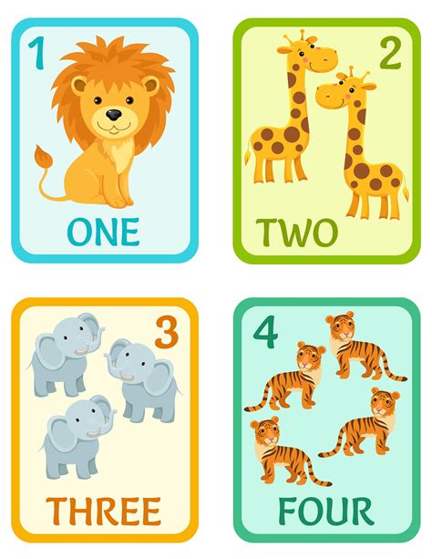 Number Flash Cards Preschool Kindergarten Homeschool Etsy