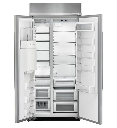 KitchenAid KBSD606ESS 36" 20.8 Cu. Ft. Built-In Side-by-Side Refrige