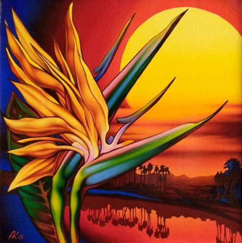 Firebird Tropicana Kochandr Paintings And Prints Abstract Collage