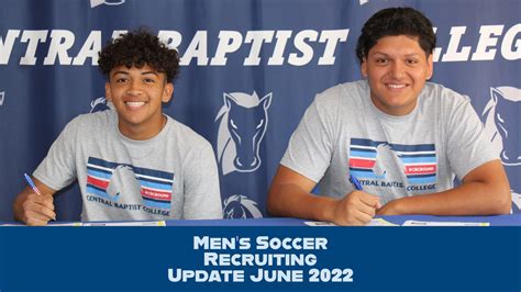 Mens Soccer Recruiting Update June 2022 Central Baptist College