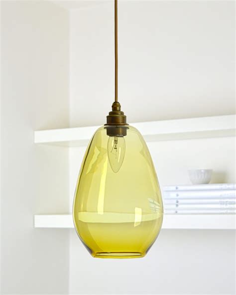 Discover Old Gold Hand Blown Glass Pendant Lighting By On Crowdyhouse Unique Design Products