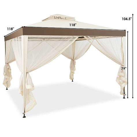 Buy Gymax 10x 10 Canopy Gazebo Tent Shelter Mosquito Netting Outdoor