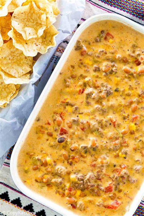 Recipes for ground beef your whole family will love. Rotel Dip with Ground Beef | CopyKat Recipes