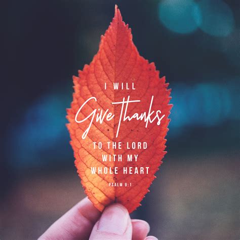 I Will Give Thanks To The Lord With My Whole Heart Psalm 91
