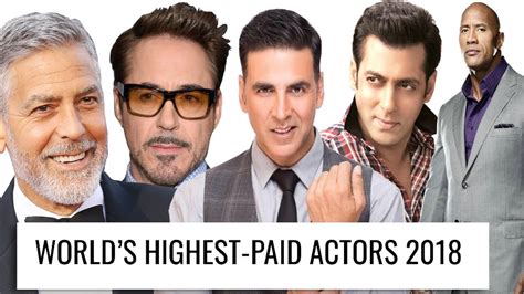 top 10 highest paid actors in the world 2018 youtube