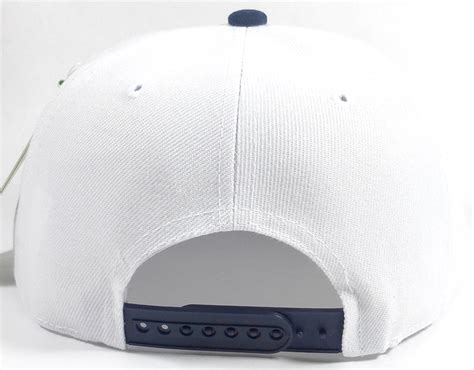 Wholesale Blank Snapback Hats Caps White Navy