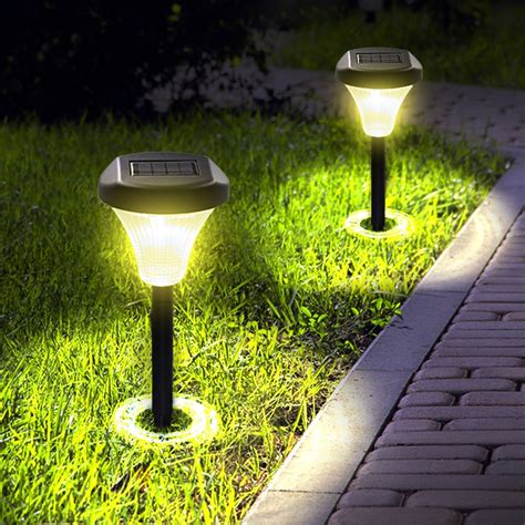Shop solar lights for your home at the warehouse. Solar Ground Lights Upgraded Garden Pathway Light Outdoor ...