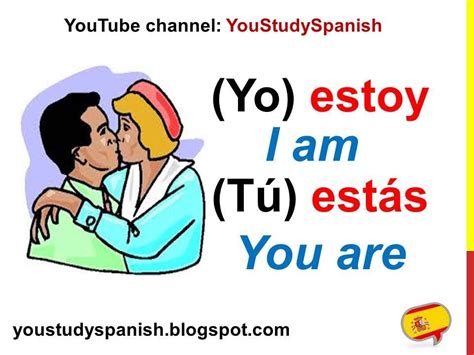 Spanish Lesson 18 Conjugate Spanish Verb Estar Conjugation Present