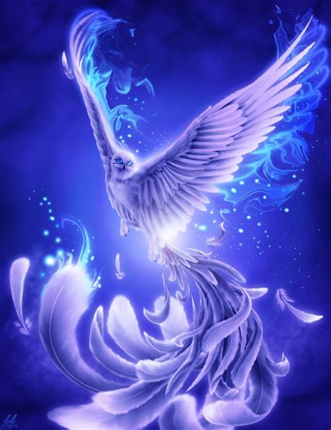 Snow Owl Phoenix Mystical Animals Fantasy Creatures Dark Fantasy Art