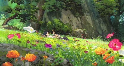 Studio Ghibli Garden Scenery Wallpapers Bigbeamng