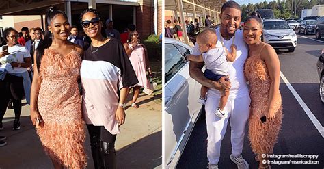 Lil Scrappy And Erica Dixons Daughter Wowed In Glittery Dress And Heels For 8th Grade Formal