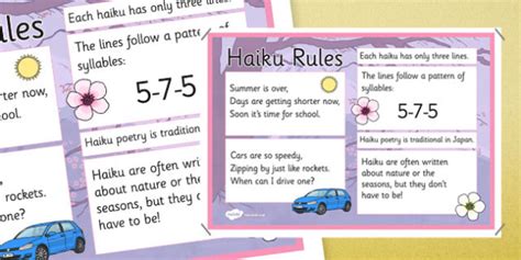 Haiku Rules Poster (teacher made)
