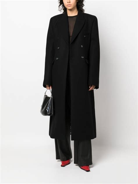 VTMNTS Double Breasted Wool Coat Farfetch