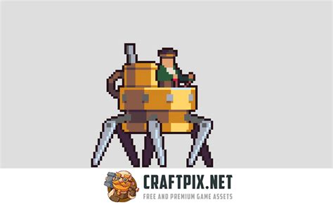 Steampunk Game Assets Pixel Art By Free Game Assets Gui Sprite Tilesets