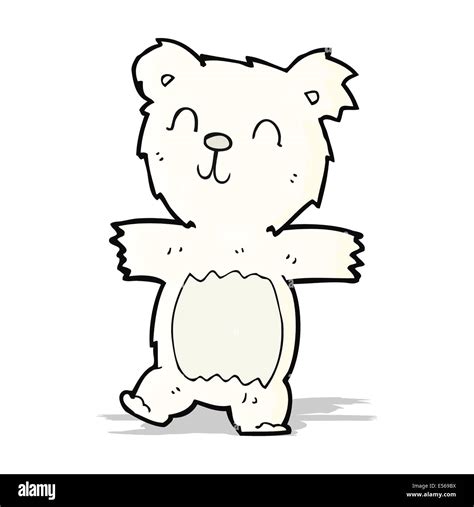 Cartoon Cute Polar Bear Cub Stock Vector Image And Art Alamy