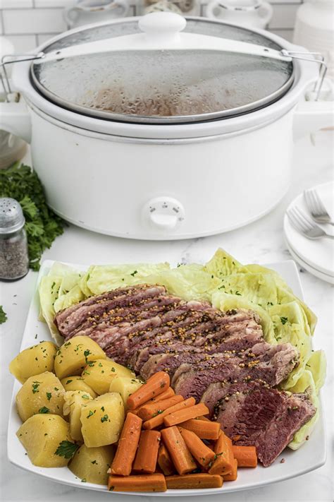 Best Corned Beef Cabbage Crock Pot Recipe The Magical Slow Cooker G U Y