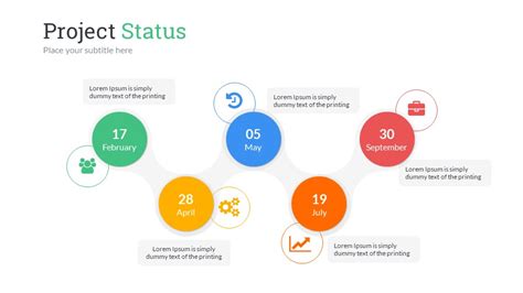 Project Status Powerpoint Presentation Template By Sananik Graphicriver