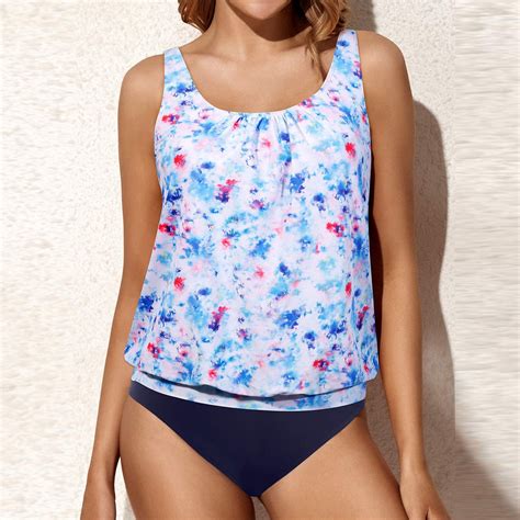 Swimsuits And Cover Ups Yonique Blouson Tankini Swimsuits For Women Loose