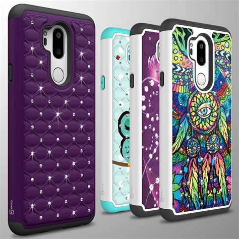 For Lg G7 Thinq Case Diamond Bling Hybrid Tough Shockproof Slim Phone