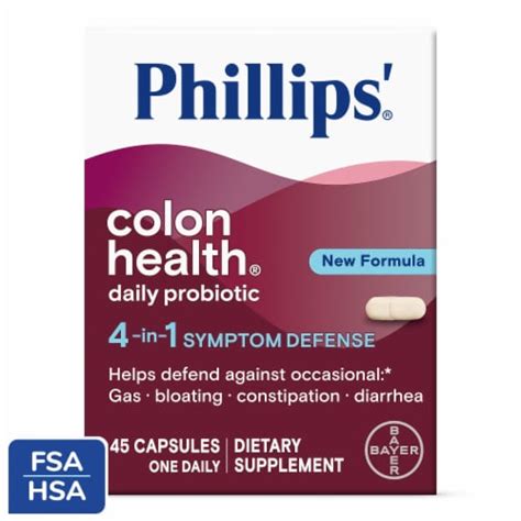 Phillips Probiotics Colon Health Immune Health Support Daily Capsules