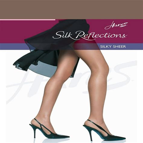 Hanes Hanes Silk Reflections Non Control Top Reinforced Toe Pantyhose Style 716