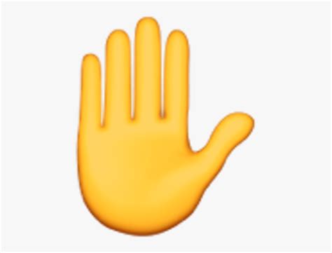 Single Hand Boi Hand Emoji HD Png Download Kindpng