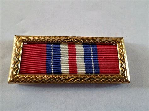Army Valorous Unit Award Ribbon With Brass Ribbon Holder Us Military