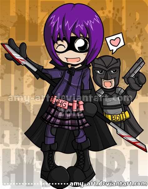 Hit Girl And Big Daddy Kick Ass By Amy Art On Deviantart