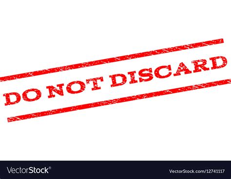 Do Not Discard Watermark Stamp Royalty Free Vector Image